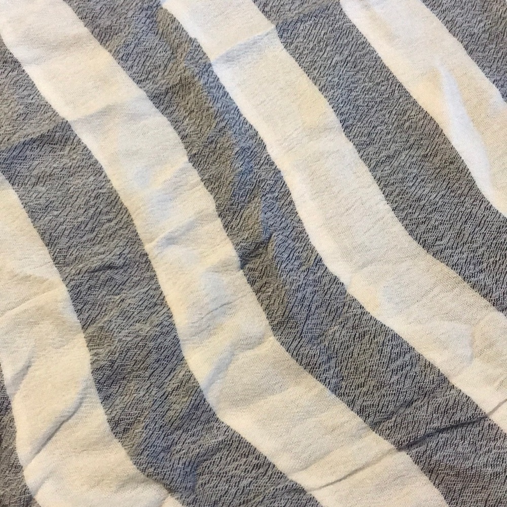 Blue and white scarf (not a hoop scarf)